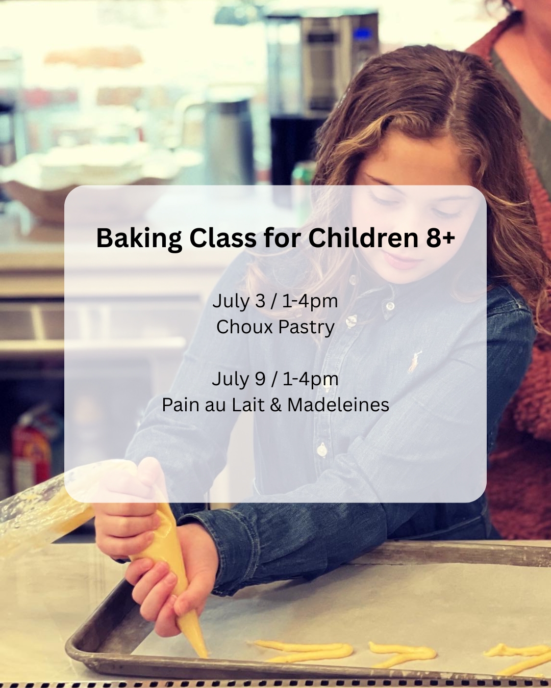 Baking class for kids